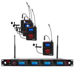 Nady 4W-1KU LT Quad 1000-Channel UHF Wireless Lavalier System